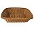 CESTA RETANGULAR EM POLIPROPILENO L30XP23XA9CM COR MARROM - Imagem 1