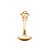CJ 4 COLHERES AÇO INOX P/CHÁ CROWN DOURADO - Imagem 2