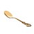 CJ 4 COLHERES AÇO INOX P/CHÁ CROWN DOURADO - Imagem 1