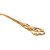 CJ 4 COLHERES AÇO INOX P/CHÁ CROWN DOURADO - Imagem 4