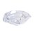 CENTRO DE MESA DE VIDRO SMOOTH 45x16cm - Imagem 1