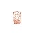 SUPORTE P/TALHERES DE FERRO CROMADO ROSÉ 11x11x15,5cm - Imagem 2