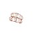 PORTA GUARDANAPOS DE FERRO CROMADO ROSÉ 13x5x9,5cm - Imagem 1