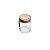 POTE DE VIDRO TRANSPARENTE C/TAMPA GOLD ROSÉ 150ml - Imagem 3