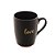 CANECA CERÂMICA LOVE PRETO MATT/ROSA 340ml - Imagem 2