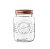 PORTA MANTIMENTO VIDRO TAMPA AÇO INOX ROSÉ GOLD OLD 1000ml - Imagem 1