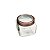 POTE  VIDRO TRANSPARENTE C/TAMPA  ACRÍLICO GOLD ROSÉ 800ml - Imagem 1