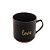 CANECA CERÂMICA LOVE PRETO MATT/ROSA 660ml - Imagem 2