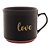 CANECA CERÂMICA LOVE PRETO MATT/ROSA 660ml - Imagem 1