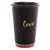 COPO CERÂMICA LOVE PRETO MATT/ROSA 400ml - Imagem 1
