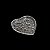 PETISQUEIRA DE CRISTAL CUTE HEART 18,7x3,3cm - Imagem 1