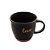 CANECA CERÂMICA LOVE PRETO MATT/ROSA 380ml - Imagem 2