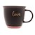 CANECA CERÂMICA LOVE PRETO MATT/ROSA 380ml - Imagem 3