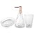 CJ 3PC P/BANHEIRO DE VIDRO ELEGANT ROSÉ DOURADO - Imagem 1