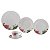 APARELHO DE JANTAR 20PC DE PORCELANA ROSES - Imagem 1
