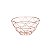 FRUTEIRA DE FERRO CROMADO ROSÉ 26x26x14cm - Imagem 3