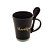 CANECA CERÂMICA C/COLHER THANKFUL PRETO MATT/AZUL 310ml - Imagem 2