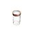 POTE  VIDRO TRANSPARENTE C/TAMPA  ACRÍLICO GOLD ROSÉ 500ml - Imagem 1