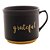 CANECA CERÂMICA GRATEFUL PRETO MATT/AMARELO 660ml - Imagem 1