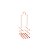 SUPORTE P/GALHETEIRO DE FERRO CROMADO ROSÉ 15x7,5x26cm - Imagem 3