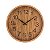RELÓGIO PAREDE PLÁSTICO WOOD 25,4x3,8cm - Imagem 1
