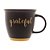 CANECA CERÂMICA GRATEFUL PRETO MATT/AMARELO 380ml - Imagem 3