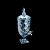 DISPENSER DE CRISTAL ECOLÓGICO AZUL METALIZADO DIAMOND 5l - Imagem 1
