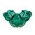 CENTRO DE MESA DE VIDRO ITALY TIFFANY 24x11cm - Imagem 2