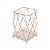 SUPORTE P/TALHERES DE FERRO CROMADO ROSÉ 10x15cm - Imagem 2