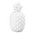 ABACAXI DECORATIVO DE CERÂMICA BRANCO 28cm - Imagem 2