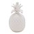 ABACAXI DECORATIVO DE CERÂMICA BRANCO 37cm - Imagem 3