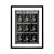 POSTER COM PASSEPARTOUT MDF/PAPEL/VIDRO DC BATMAN FACES CINZ - Imagem 1