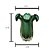 VASO DE VIDRO FLAT ITALY VERDE ESMERALDA 19x24cm - Imagem 4