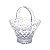 CESTA DE CRISTAL DIAMOND STAR 17x13,5x18,5cm - Imagem 1