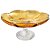 PRATO BOLO LIRICA PE CRISTAL ECOLOGICO 31X15CM AMBAR - Imagem 1