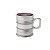 CJ 6 CANECAS DE VIDRO VINTAGE ROSA 245ml - Imagem 2