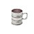 CJ 6 CANECAS DE VIDRO VINTAGE ROSA 245ml - Imagem 1