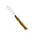 CJ 6 ESPÁTULAS AÇO INOX C/CABO DE PLÁSTICO BAMBU BASIC 16cm - Imagem 1