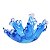 CORAL DEEP SEA EM VIDRO L17,5XP9X10,5CM COR AZUL - Imagem 1