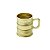 CJ 6 CANECAS DE VIDRO VINTAGE DOURADO 245ml - Imagem 1