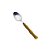 CJ 6 COLHERES P/CHÁ AÇO INOX C/CABO PLÁSTICO BAMBU 16,5cm - Imagem 1