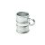 CJ 6 CANECAS DE VIDRO VINTAGE PRATEADO 95ml - Imagem 3