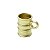 CJ 6 CANECAS DE VIDRO VINTAGE DOURADO 95ml - Imagem 3