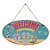PLACA DECORATIVA BEACH WELCOME EM FERRO L40XP21,5CM - Imagem 1