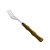 CJ 6 GARFOS P/MESA AÇO INOX C/CABO PLÁSTICO BAMBU 19,5cm - Imagem 1