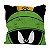 CAPA ALMOFADA POLIESTER LOONEY MARVIN BIG HELMET/FACE FD PRE - Imagem 1