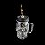CANECA DE VIDRO C/TAMPA E CANUDO CAVEIRA ROCK STYLE 105ml - Imagem 4