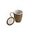 CANECA PORCELANA TAMPA E FILTRO EGYPT PRETO/DOURADO 310ml - Imagem 3