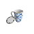CANECA PORCELANA TAMPA E FILTRO BRAGA AZUL/BRANCA 310ml - Imagem 3