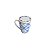 CANECA PORCELANA TAMPA E FILTRO BRAGA AZUL/BRANCA 310ml - Imagem 1